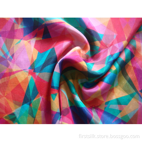New Printed Silk Fabric